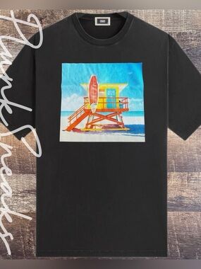 KITH Miami Lifeguard Tee • Store Exclusive • Black • 2025